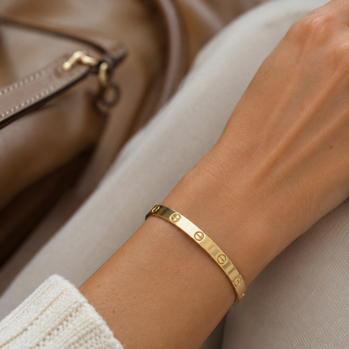 Cartier Love Bracelet, Yellow Gold Size 17