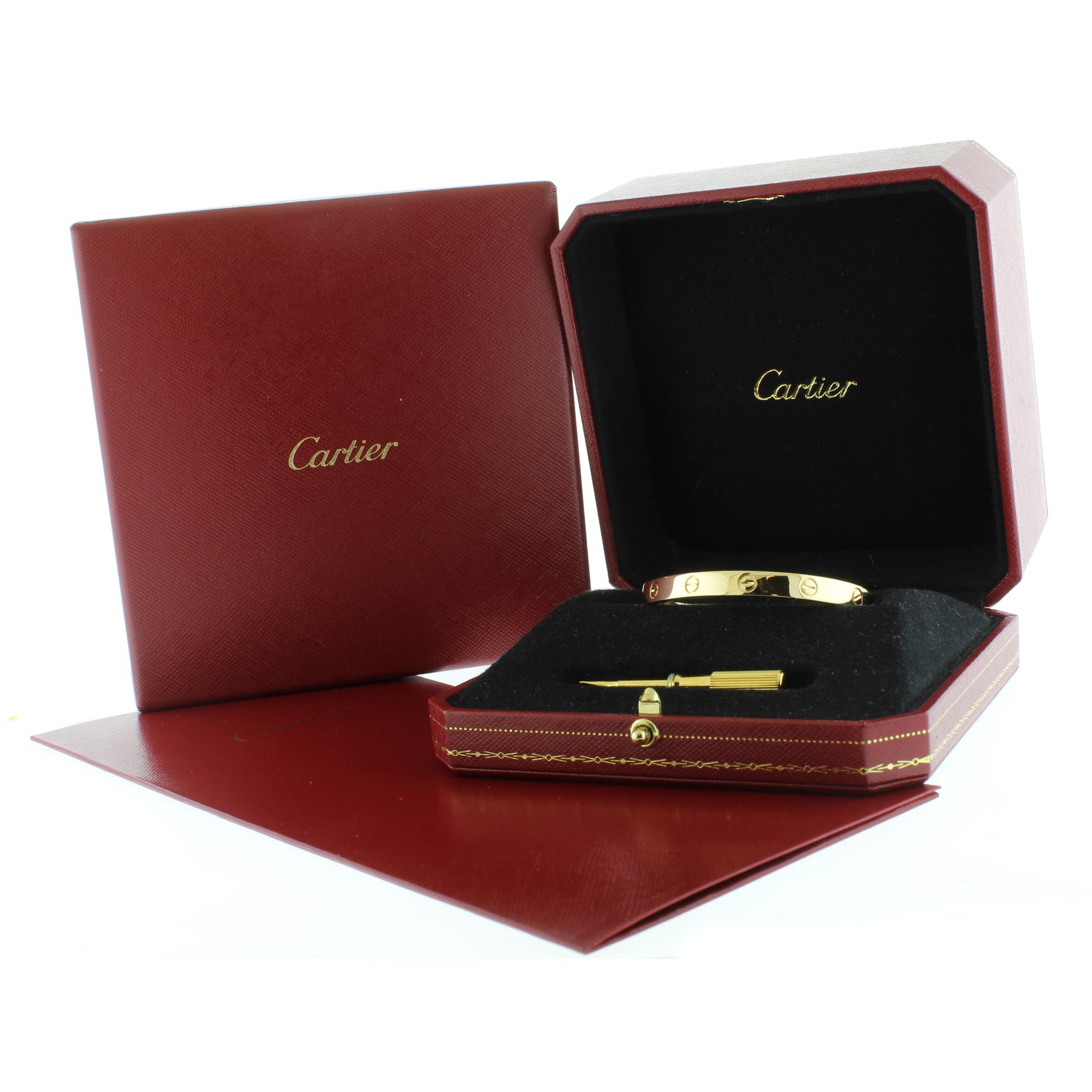 Cartier Love Bracelet, Yellow Gold Size 17
