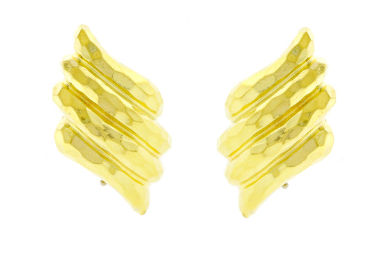 Henry Dunay Hammered Earrings