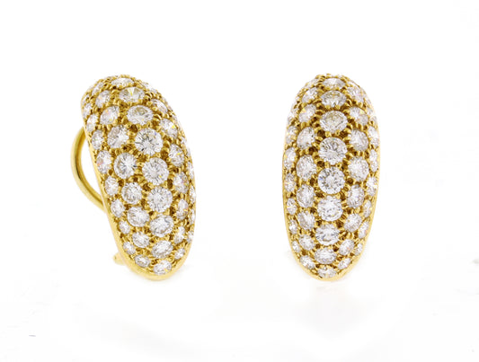 Oscar Heyman Diamond Pavé Hoop Earrings
