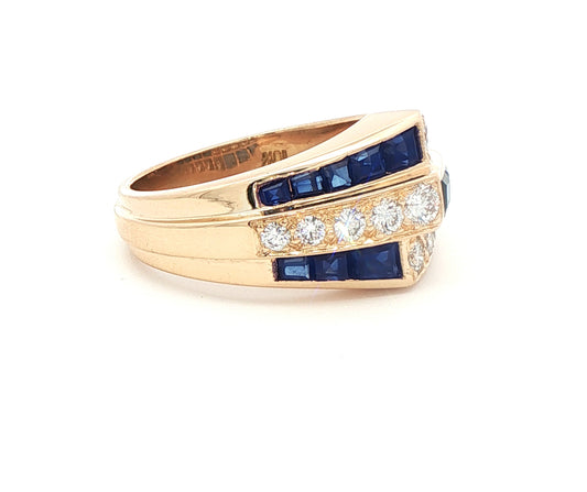 Oscar Heyman Sapphire & Diamond Ring
