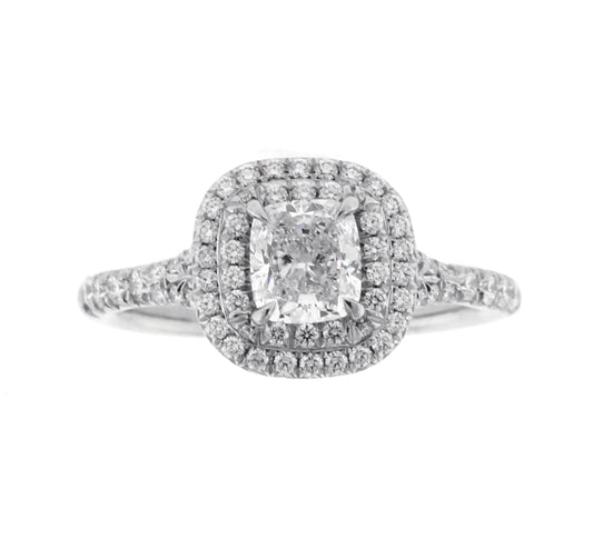 Tiffany & Co Soleste Double Row Diamond Engagement Ring