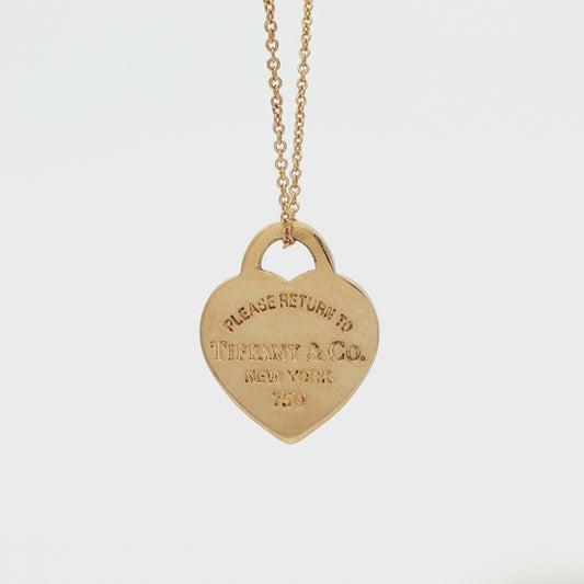 18kt Please Return to Tiffany Pendant